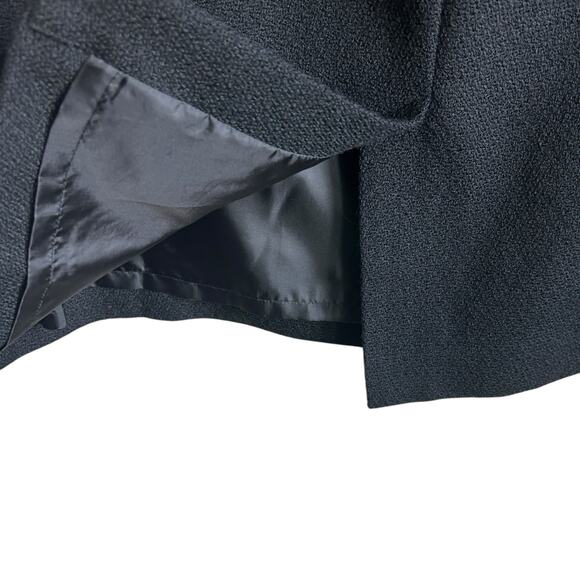 Talbots Women Midi Pencil Skirt 16 Black Textured Wool Blend Career Classic - Picture 7 of 10